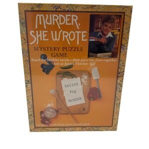 Murder She Wrote Mystery Puzzle Game Recipe For Murder 1984 Sealed New 550 Piece